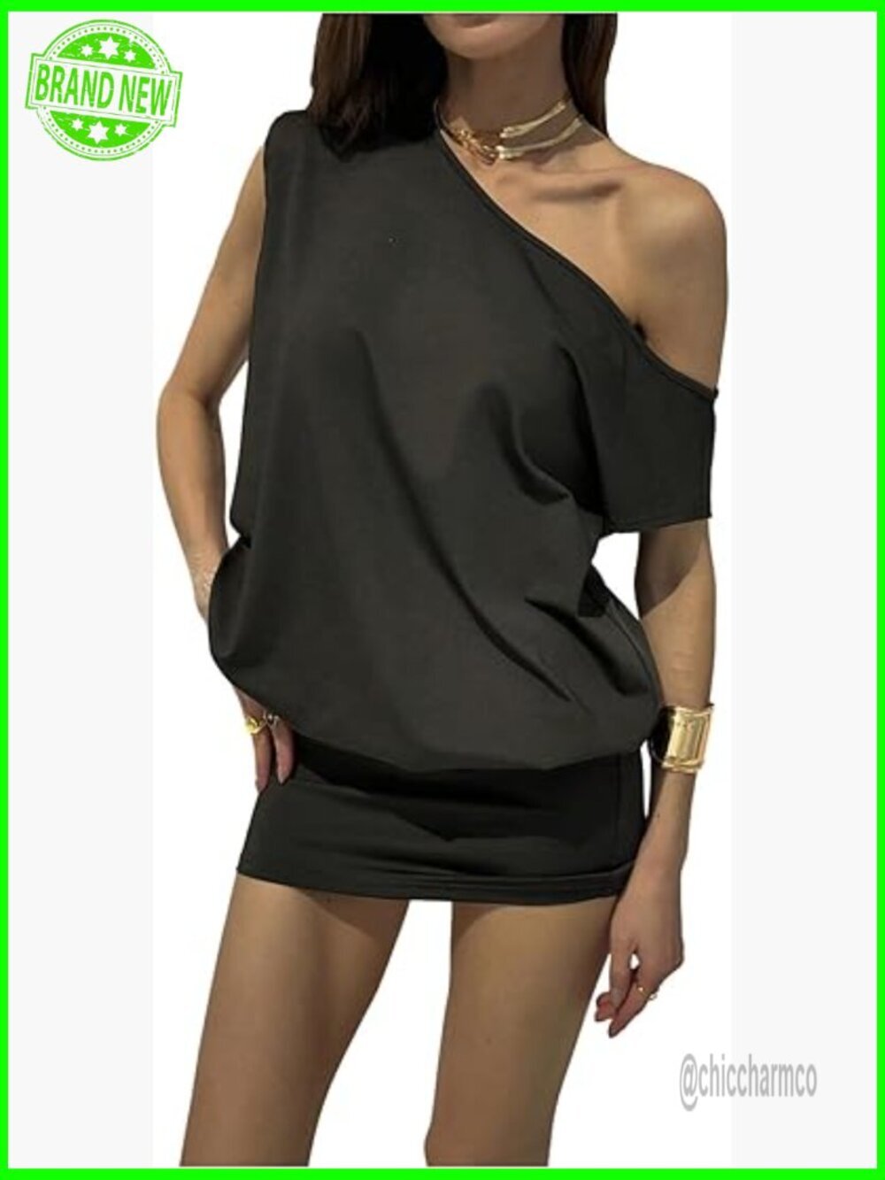 Off Shoulder Bodycon Mini Dress Sleeveless Stretchy